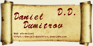 Daniel Dumitrov vizit kartica